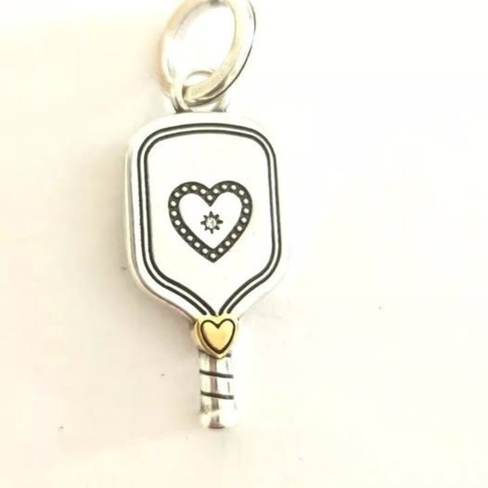 Brighton Two-Tone Pickle Ball Charm - New